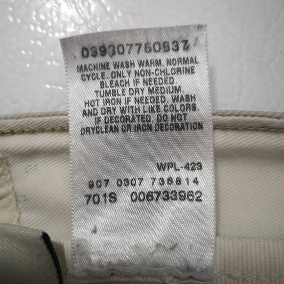 Vintage Levi's Tab Twills Slim Straight Men's Size 36/32 Tan Lot# 331-6059 Jeans - Picture 8 of 16